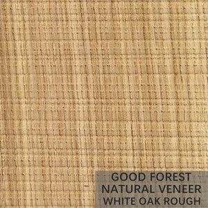 Veneer Kayu Ek Putih Disesuaikan Veneer Kayu Ek Asap Kasar ISO