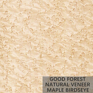 Hotel Birds Eye Maple Veneer Kayu Buatan Khusus Alami