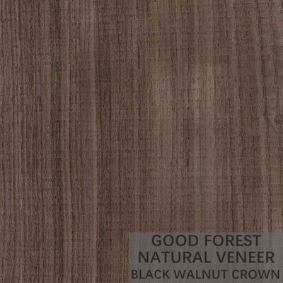 Grain Crotch Natural Wood Veneer Sheets Quarter Cut American Walnut