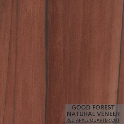 OEM Natural Apple Wood Veneer Vertikal Grain Quarter Cut Veneer