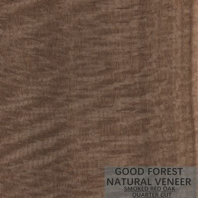Veneer Kayu Ek Merah Asap / Veneer Alami Kayu Lapis Quarter Cut FSC