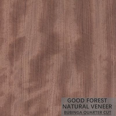 Khusus Myanmar Bubinga Red Wood Veneer Natural Irregular Texture