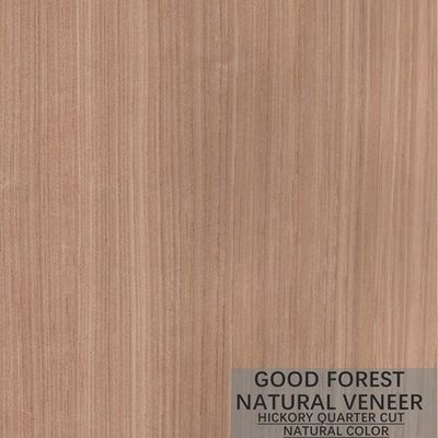 Veneer Kayu Hickory Alami Warna Ganda Kabinet Veneer Kayu Populer FSC