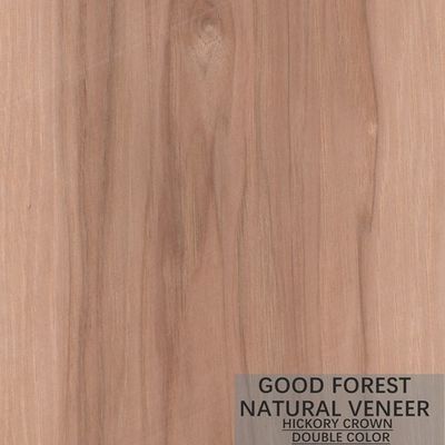 Veneer Kayu Hickory Alami Warna Ganda Kabinet Veneer Kayu Populer FSC