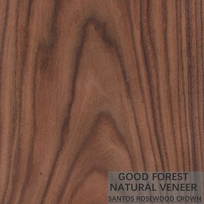 Hotel Rosewood Veneer Kayu Alami Crown Cut Quarter Lurus