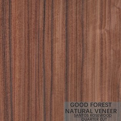 Hotel Rosewood Veneer Kayu Alami Crown Cut Quarter Lurus