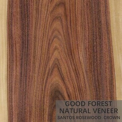 Hotel Rosewood Veneer Kayu Alami Crown Cut Quarter Lurus