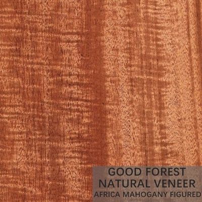 Veneer Kayu Alami Hampir Mahoni Disesuaikan Butir Potong Mahkota