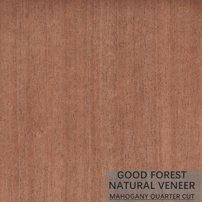 Veneer Kayu Alami Hampir Mahoni Disesuaikan Butir Potong Mahkota