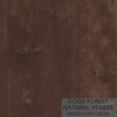Dekorasi Natural Cherry Veneer Quarter Cut Warna Asap Populer