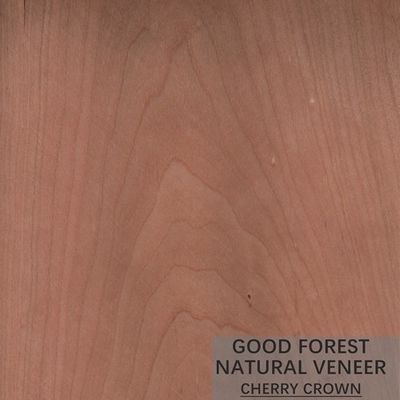 Dekorasi Natural Cherry Veneer Quarter Cut Warna Asap Populer
