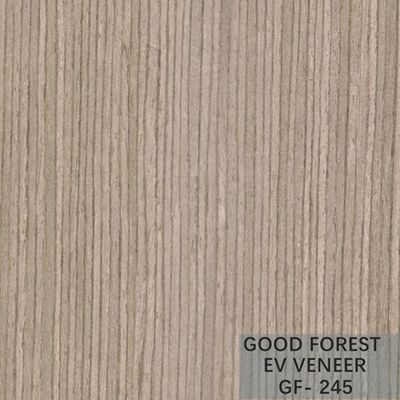 Dekorasi Hotel Direkayasa Oak Veneer Crown Cut Butir Warna Abu-abu