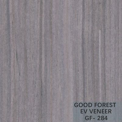 Dekorasi Hotel Direkayasa Oak Veneer Crown Cut Butir Warna Abu-abu