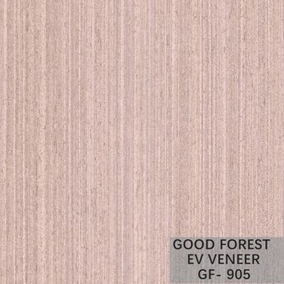 Dekorasi Hotel Direkayasa Oak Veneer Crown Cut Butir Warna Abu-abu