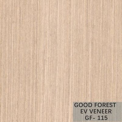 Dekorasi Hotel Direkayasa Oak Veneer Crown Cut Butir Warna Abu-abu