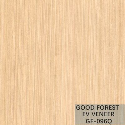 Veneer Kayu Buatan Pearl Oak Dengan Butir Vertikal Dan Warna Putih Populer