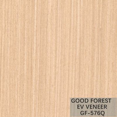 Veneer Kayu Buatan Pearl Oak Dengan Butir Vertikal Dan Warna Putih Populer
