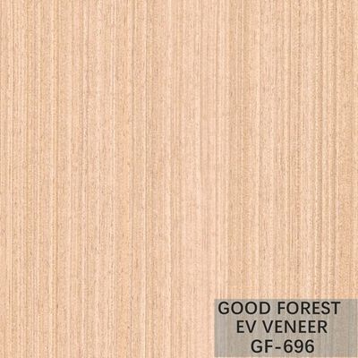 Veneer Kayu Buatan Pearl Oak Dengan Butir Vertikal Dan Warna Putih Populer