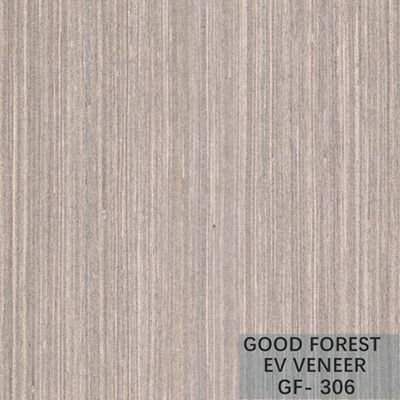 Fancy Recomposed Oak Wood Veneer Silver Pear Vertical Grain Disesuaikan