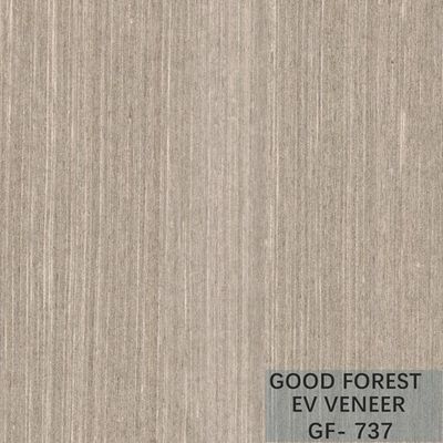 Fancy Recomposed Oak Wood Veneer Silver Pear Vertical Grain Disesuaikan