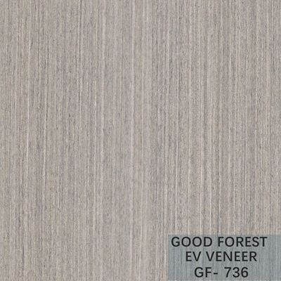 Fancy Recomposed Oak Wood Veneer Silver Pear Vertical Grain Disesuaikan