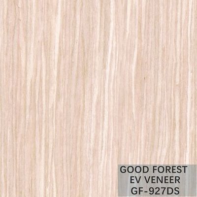 Man Made Oak Wood Veneer Kayu Qiuxiang Yang Sangat Baik Dengan Garis Lurus