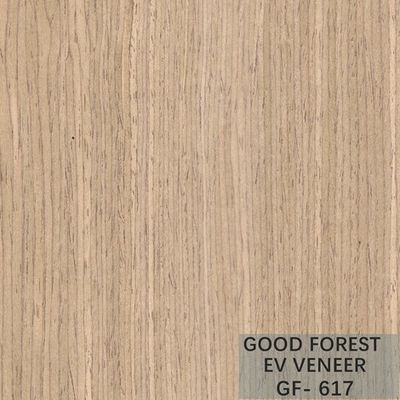 Man Made Oak Wood Veneer Kayu Qiuxiang Yang Sangat Baik Dengan Garis Lurus
