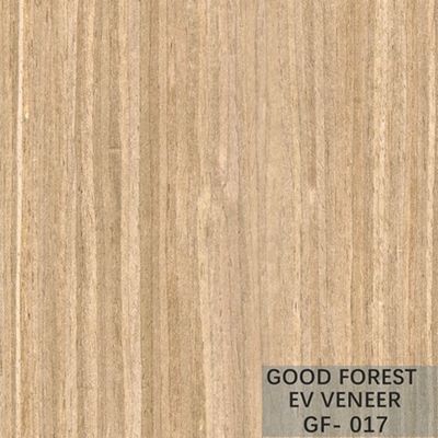 Man Made Oak Wood Veneer Kayu Qiuxiang Yang Sangat Baik Dengan Garis Lurus