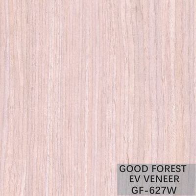 Man Made Oak Wood Veneer Kayu Qiuxiang Yang Sangat Baik Dengan Garis Lurus