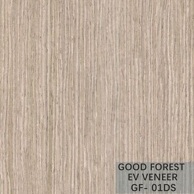 Man Made Oak Wood Veneer Kayu Qiuxiang Yang Sangat Baik Dengan Garis Lurus