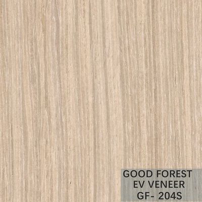 Man Made Oak Wood Veneer Kayu Qiuxiang Yang Sangat Baik Dengan Garis Lurus