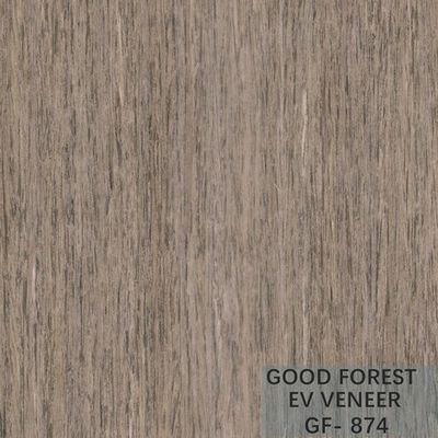 Veneer Kayu Rekayasa EV Veneer Natural Oak Crown Cut / Straight Grain