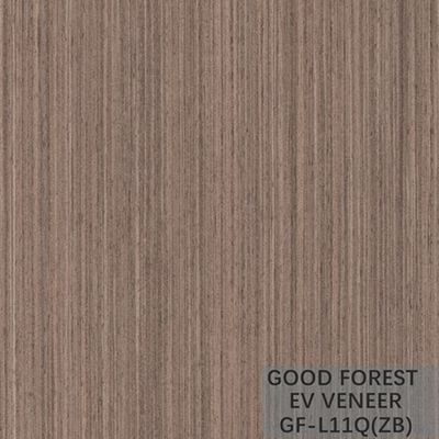 EV Veneer Zebra Direkayasa Veneer Kayu Warna Alami Serat Lurus