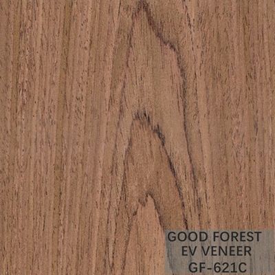 Veneer Kayu Rekayasa Veneer EV Black Walnut Crown Cut Natural