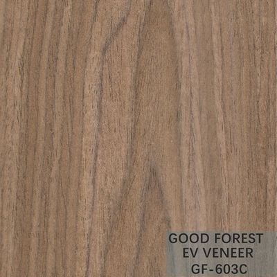 Veneer Kayu Rekayasa Veneer EV Black Walnut Crown Cut Natural