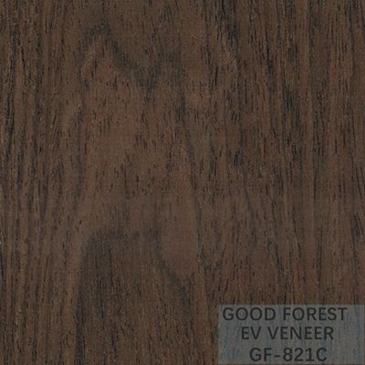 Veneer Kayu Rekayasa Veneer EV Black Walnut Crown Cut Natural