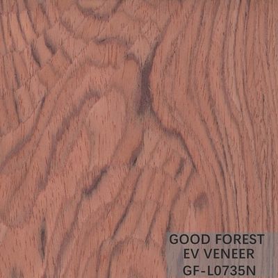 Direkayasa Veneer Kayu Bubinga Crown Cut Wood Veneer Sliced ​​Cut Technics