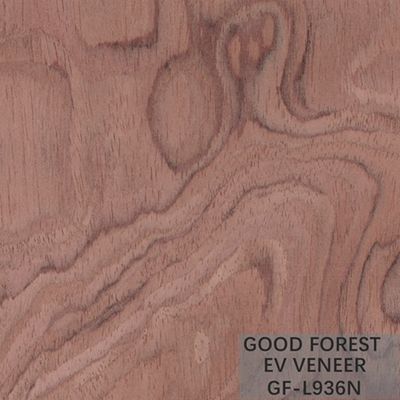 Direkayasa Veneer Kayu Bubinga Crown Cut Wood Veneer Sliced ​​Cut Technics