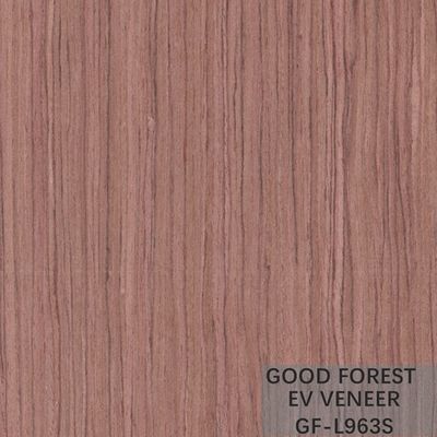 Veneer Kayu Rekayasa Serat Lurus EV Bubinga Veneer Plywood