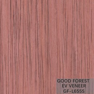 Veneer Kayu Rekayasa Serat Lurus EV Bubinga Veneer Plywood