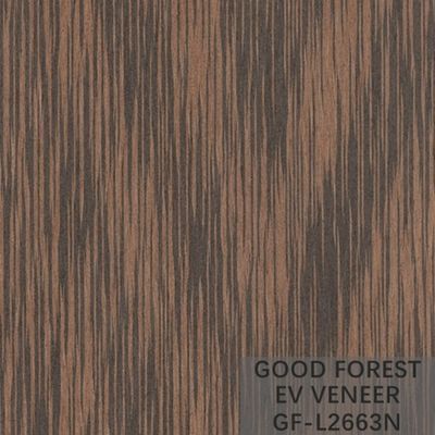 Veneer Kayu Rekayasa Veneer Kayu Sayap Ayam Wenge 2500 * 640 mm