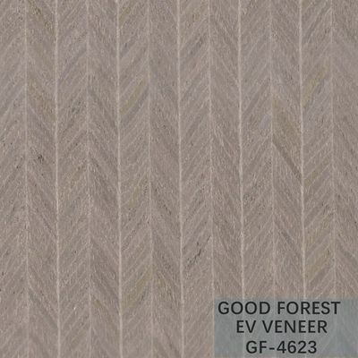 Veneer Kayu Rekayasa EV Veneer Arrow &amp; Wing Wood Warna Natural