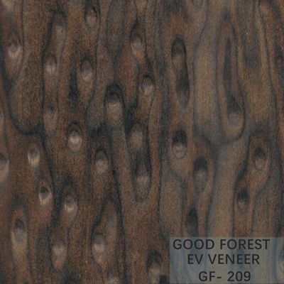 Furnir Kayu Teknikal Mata Burl 0.15-0.55 mm Ketebalan