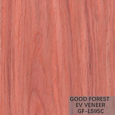 Veneer Kayu Rekayasa Red Santos Rose Wood Ukuran 2500*640 mm
