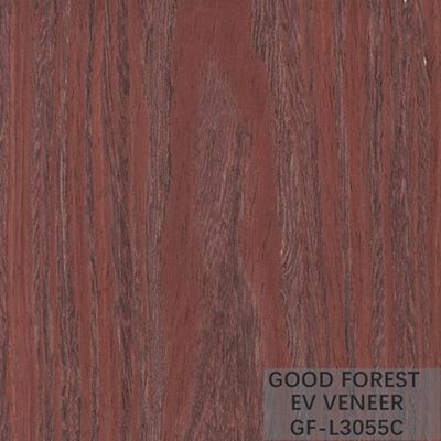 Veneer Kayu Rekayasa Red Santos Rose Wood Ukuran 2500*640 mm