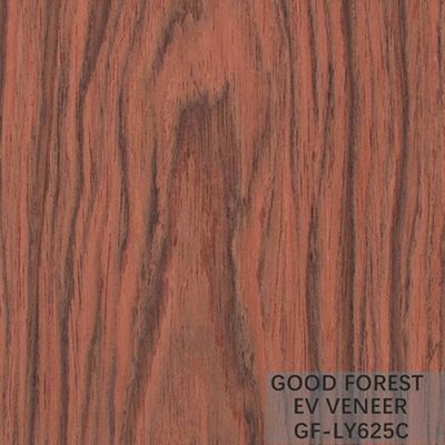 Direkayasa Veneer Santos Rose Wood Crown Cut Layanan Disesuaikan