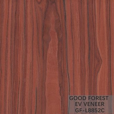 Direkayasa Veneer Santos Rose Wood Crown Cut Layanan Disesuaikan