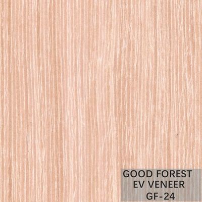 Veneer Kayu Rekayasa Komposit Mewah Dibentuk Kembali Butir Lurus Aprikot
