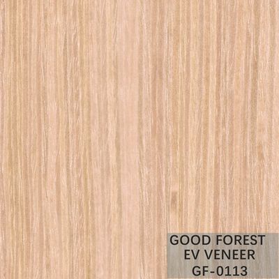 Veneer Kayu Rekayasa Komposit Mewah Dibentuk Kembali Butir Lurus Aprikot