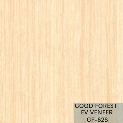 Veneer Kayu Rekayasa Komposit Mewah Dibentuk Kembali Butir Lurus Aprikot